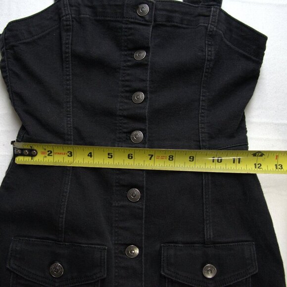 LITTLE BLACK BUTTON UP JEAN DRESS - Divided - Picture 4 of 5